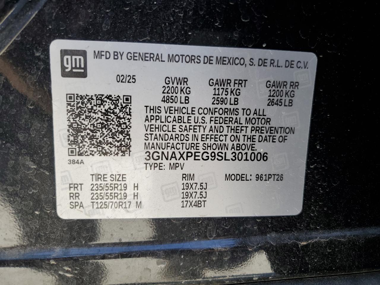 CHEVROLET EQUINOX LT