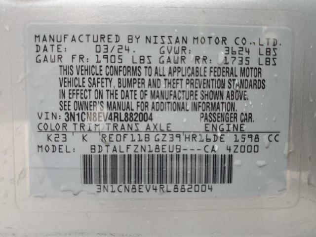 2024 NISSAN VERSA SV 3N1CN8EV4RL882004