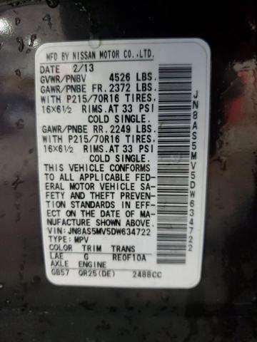 2013 NISSAN ROGUE S #3304588435