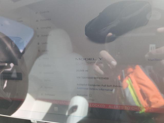 2024 TESLA MODEL Y 7SAYGDEF8RF022459