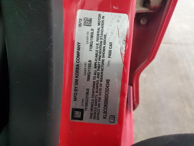 2013 CHEVROLET SPARK 1LT #3297124486