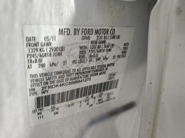 2011 FORD EDGE LIMIT - 2FMDK4KC8BBB41275