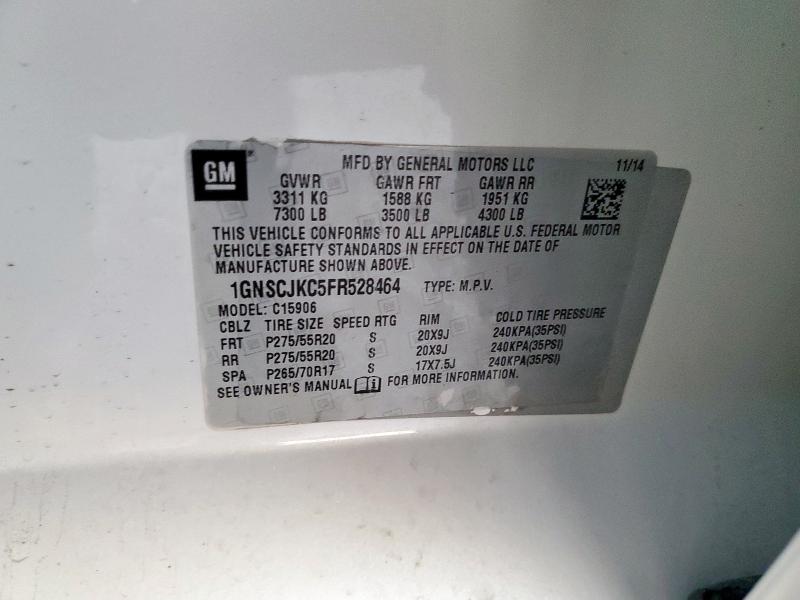 2015 CHEVROLET SUBURBAN C - 1GNSCJKC5FR528464