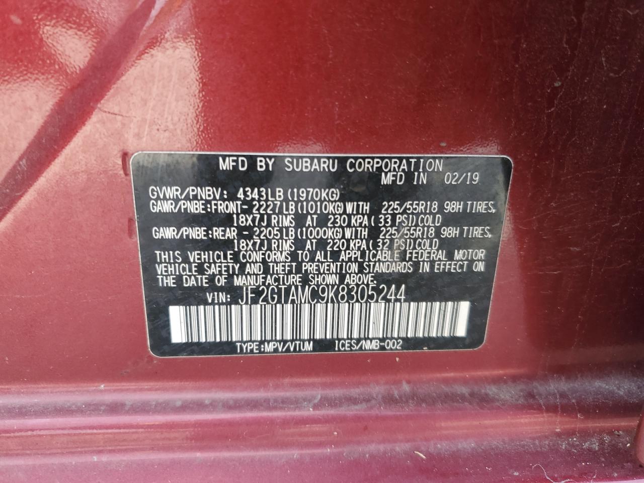 SUBARU CROSSTREK LIMITED