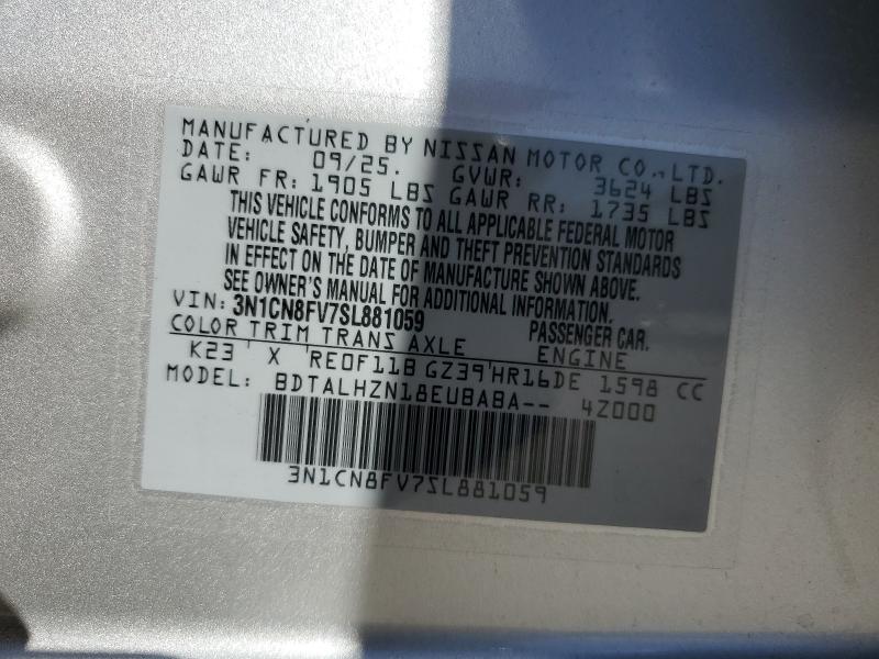 2025 NISSAN VERSA SR #3304771904