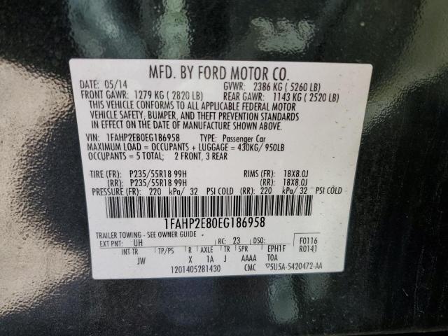 2014 FORD TAURUS SEL #3303963686