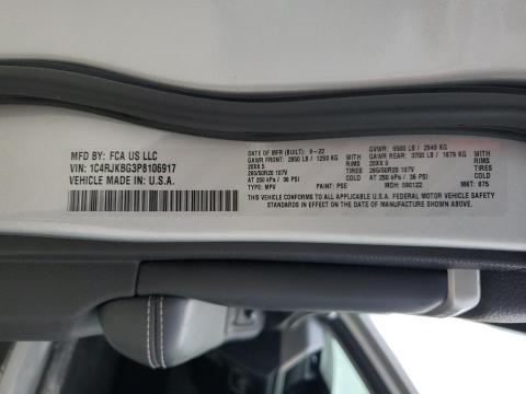 2023 JEEP GRAND CHER - 1C4RJKBG3P8106917