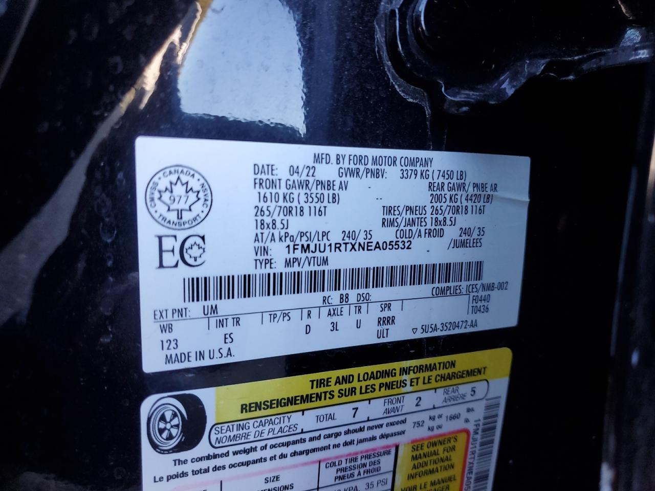 FORD EXPEDITION TIMBERLINE