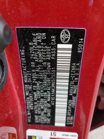 2021 TOYOTA CAMRY LE 4T1C11AK3MU575591