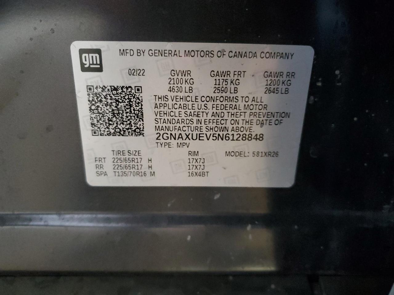 CHEVROLET EQUINOX LT