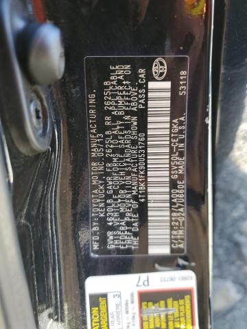 2013 TOYOTA CAMRY SE #3284824562