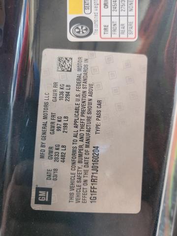 2018 CHEVROLET CAMARO SS - 1G1FF1R71J0160204