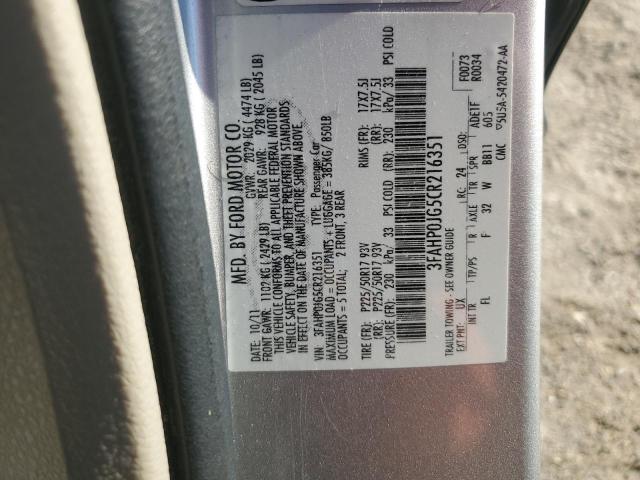 2012 FORD FUSION SEL - 3FAHP0JG5CR216351