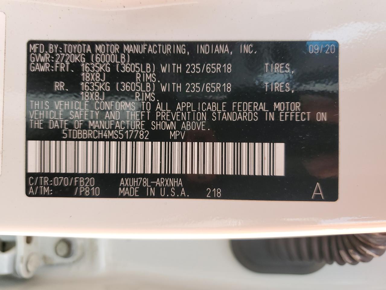 TOYOTA HIGHLANDER HYBRID LE