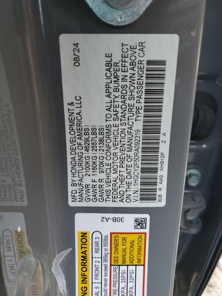 HONDA ACCORD HYBRID SPORT