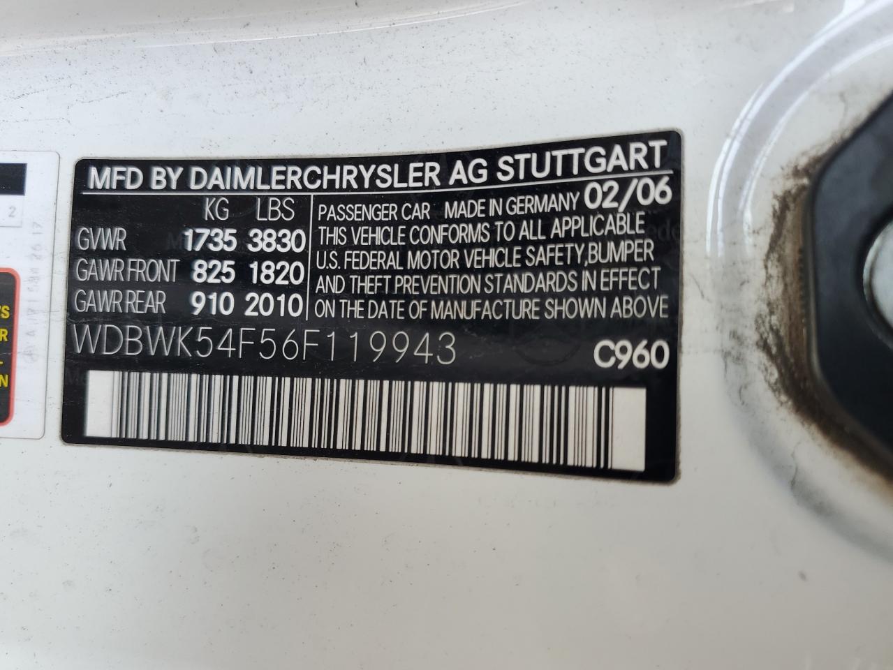 Lot #3278808634 2006 MERCEDES-BENZ SLK 280