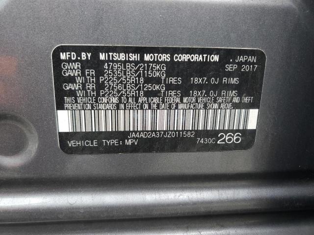 2018 MITSUBISHI OUTLANDER JA4AD2A37JZ011582