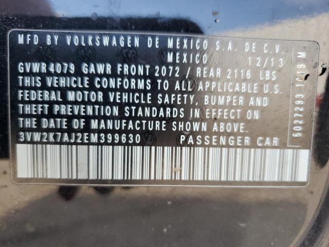 2014 VOLKSWAGEN JETTA BASE - 3VW2K7AJ2EM399630