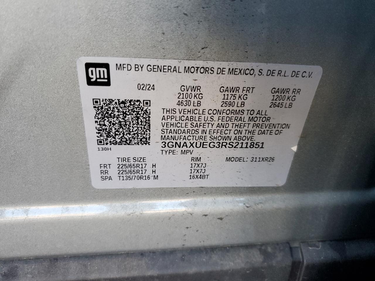 CHEVROLET EQUINOX LT