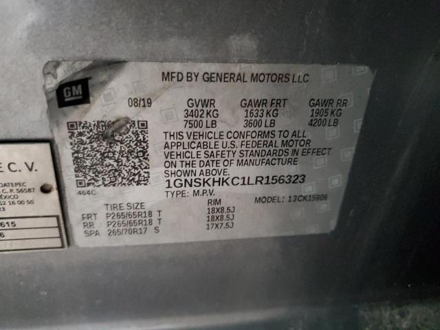 2020 CHEV SUBURBAN K1500 LT #3262108600