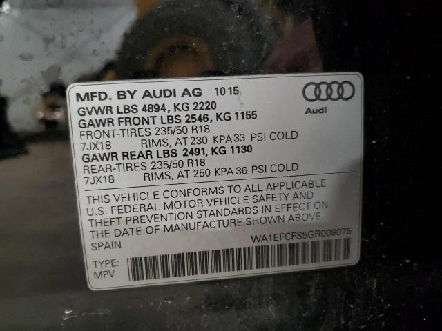 2016 AUDI Q3 PREMIUM - WA1EFCFS5GR008075