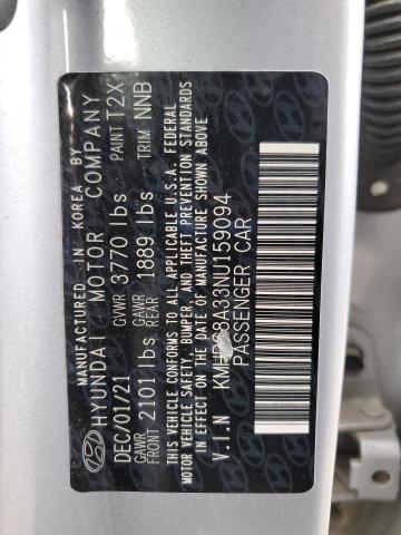 2022 HYUNDAI VENUE SEL KMHRC8A33NU159094