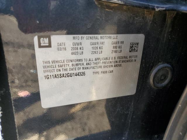 2016 CHEVROLET MALIBU LIM 1G11A5SA2GU144326