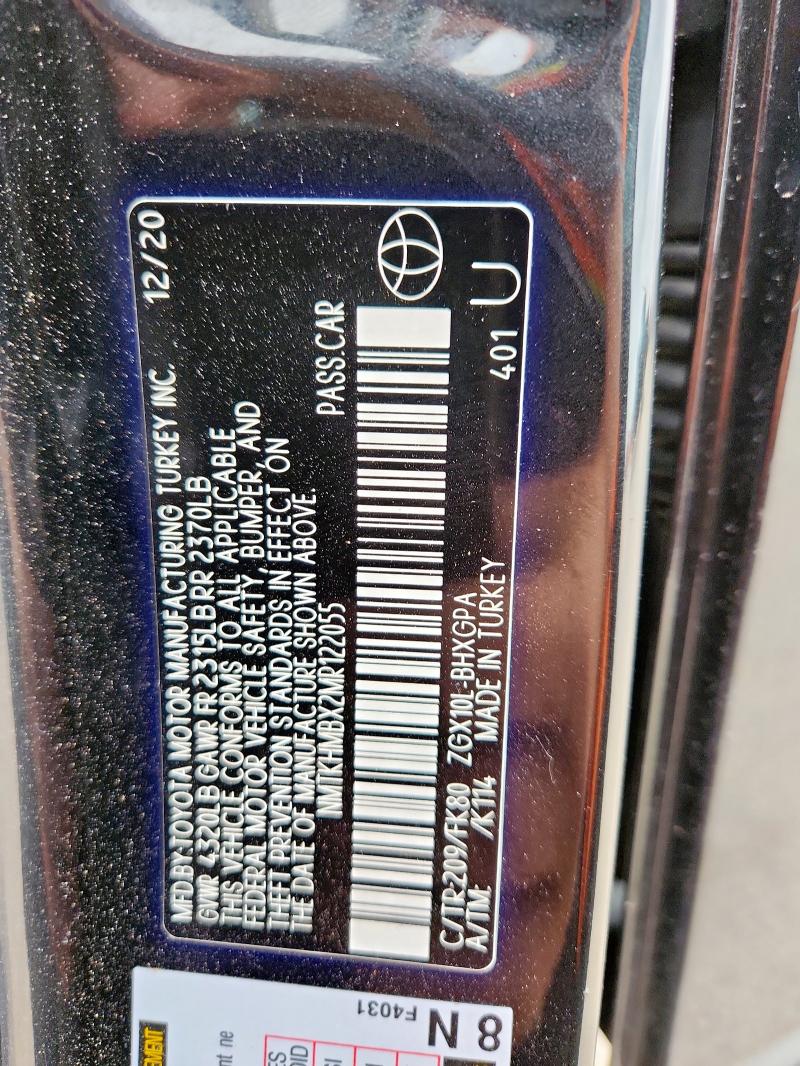 2021 TOYOTA C-HR XLE - NMTKHMBX2MR122055