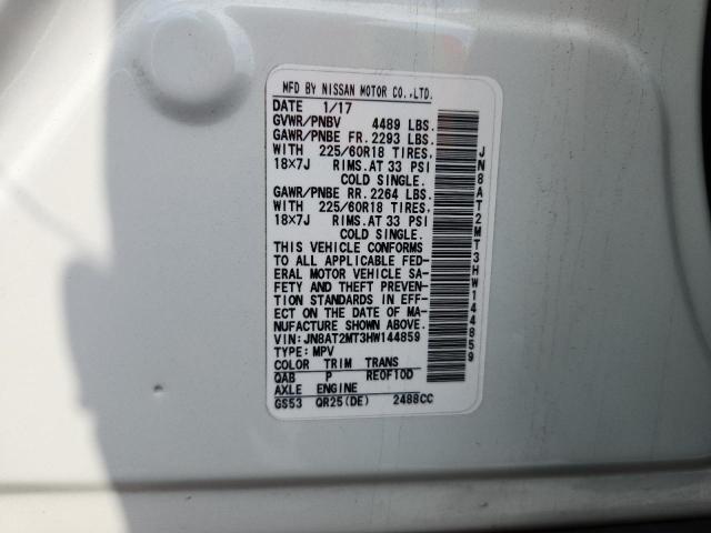 2017 NISSAN ROGUE S JN8AT2MT3HW144859