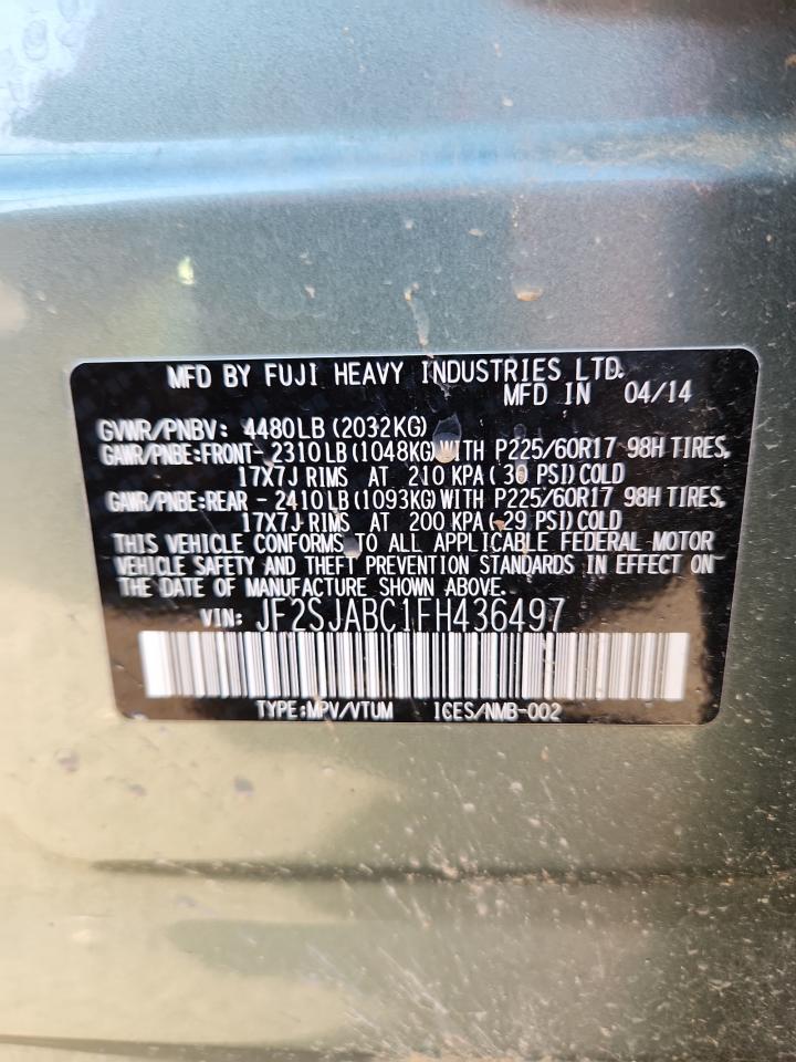 SUBARU FORESTER 2.5I