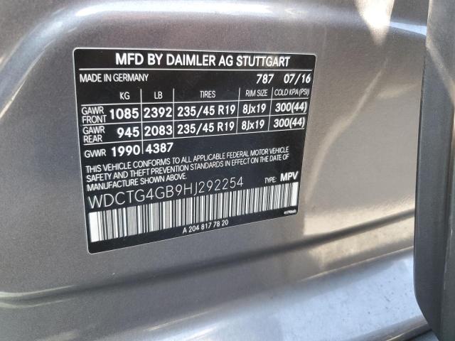 2017 MERCEDES-BENZ GLA 250 4M - WDCTG4GB9HJ292254