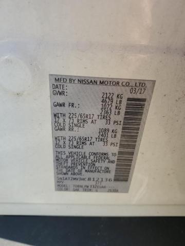 2017 NISSAN ROGUE SV - 5N1AT2MV3HC812136