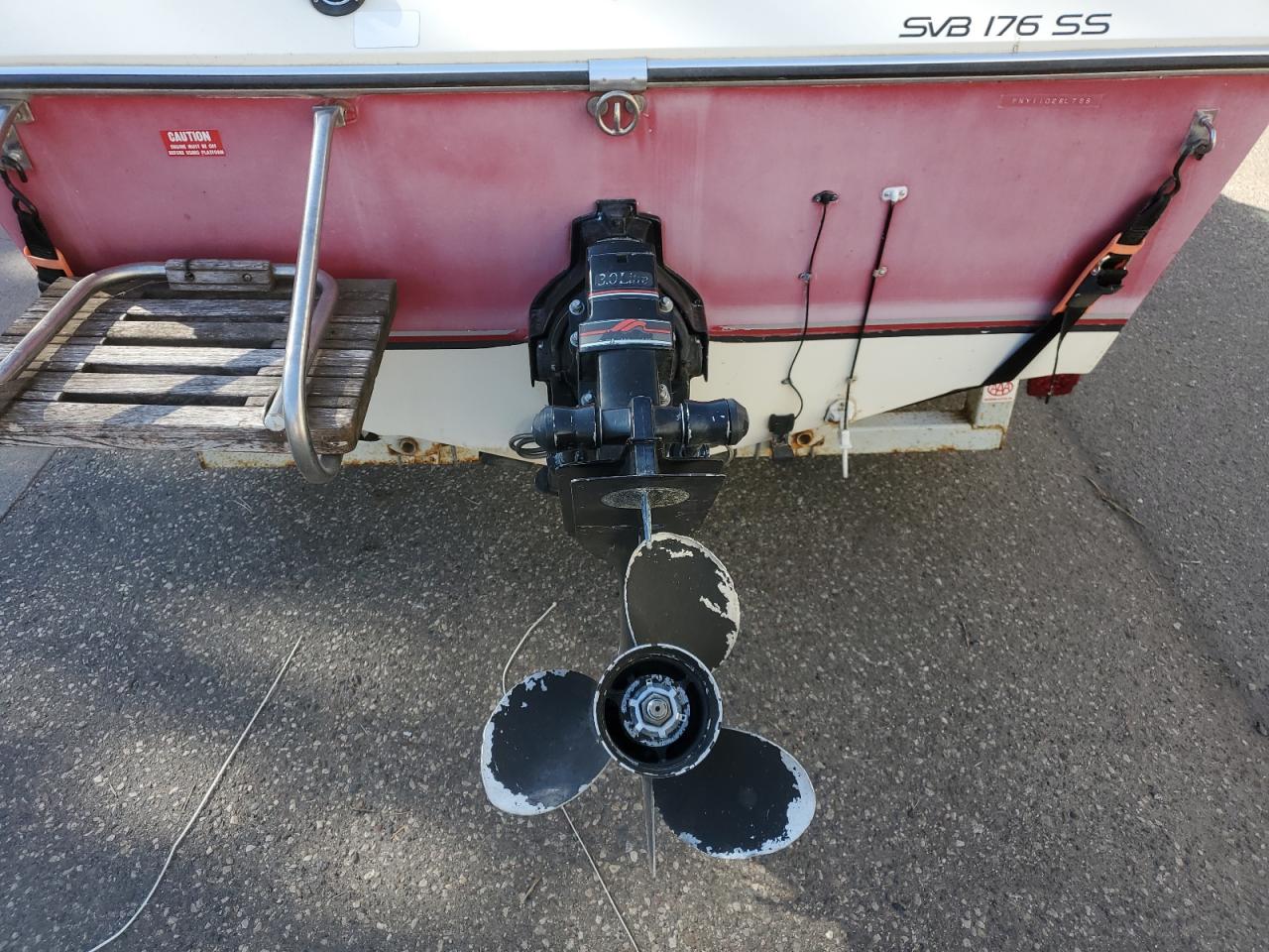 Lot #3282384263 1988 STINGRAY BOAT W/TRL