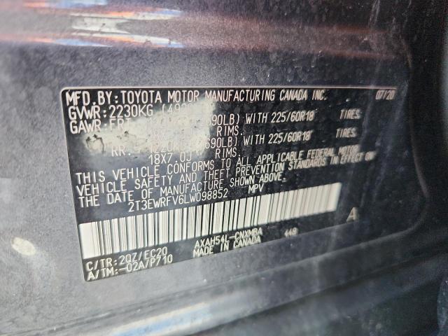 2020 TOYOTA RAV4 XSE - 2T3EWRFV6LW098852