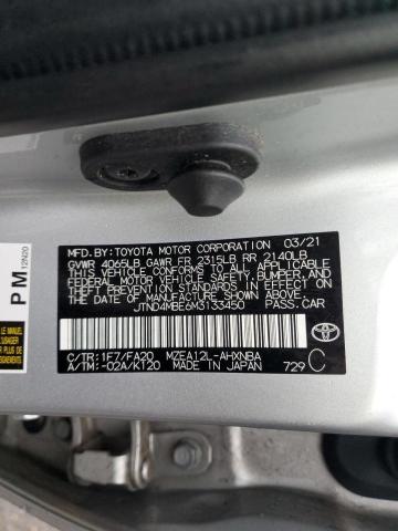 2021 TOYOTA COROLLA SE - JTND4MBE6M3133450