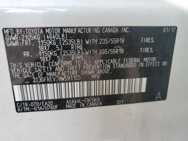 2017 TOYOTA RAV4 LIMIT - 2T3DFREV7HW591105