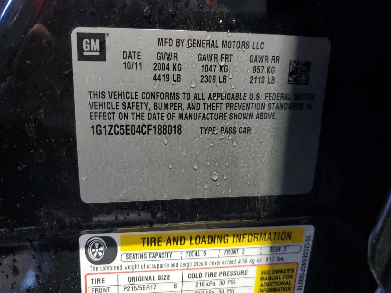 CHEVROLET MALIBU 1LT