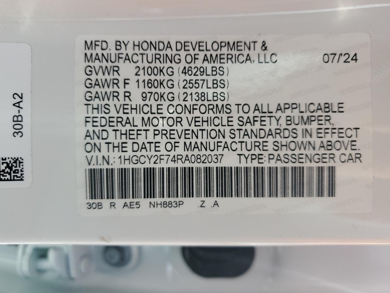 HONDA ACCORD HYBRID SPORT-L