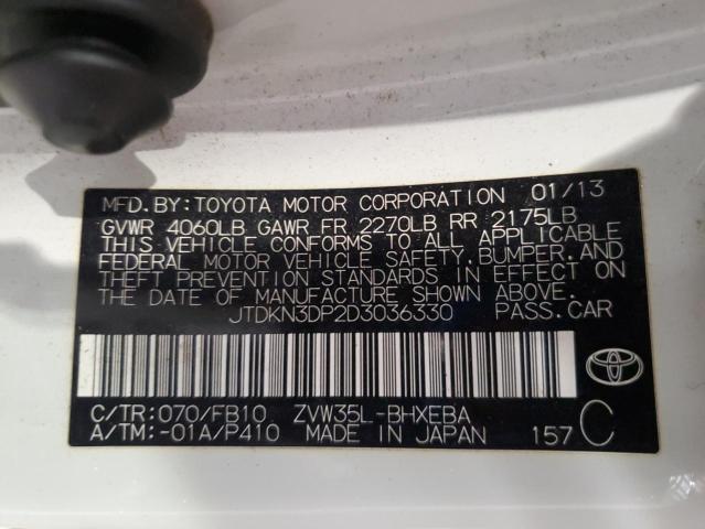 2013 TOYOTA PRIUS PLUG #3268437779