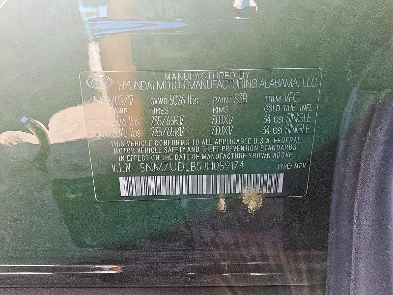 2018 HYUNDAI SANTA FE SPORT 5NMZUDLB5JH059174