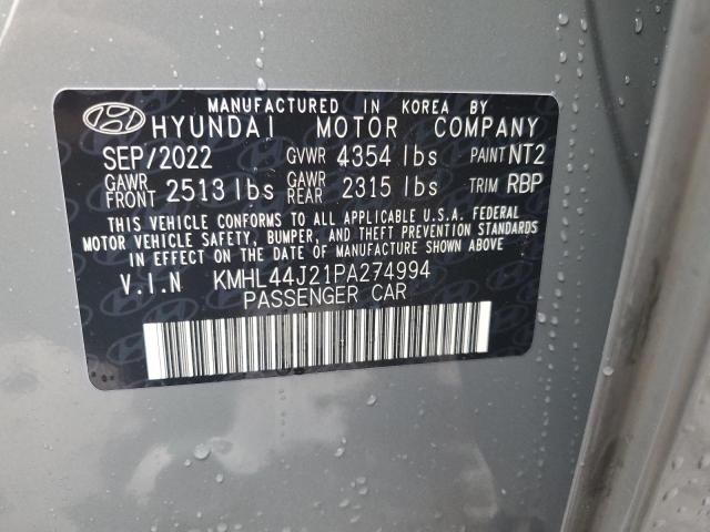 2023 HYUNDAI SONATA SEL PLUS KMHL44J21PA274994