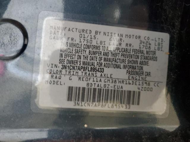 2015 NISSAN VERSA S - 3N1CN7AP8FL895433