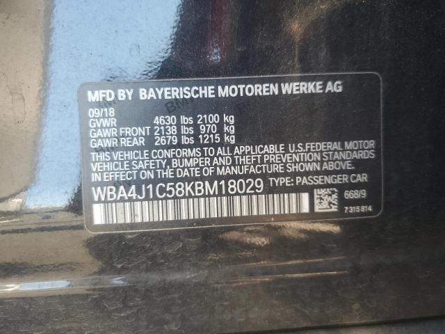 2019 BMW 430I GRAN #3309332086