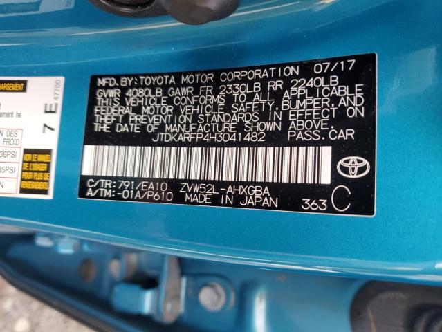 2017 TOYOTA PRIUS PRIM - JTDKARFP4H3041482