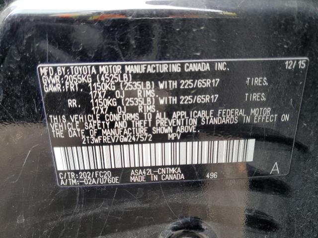 2016 TOYOTA RAV4 XLE - 2T3WFREV7GW247572