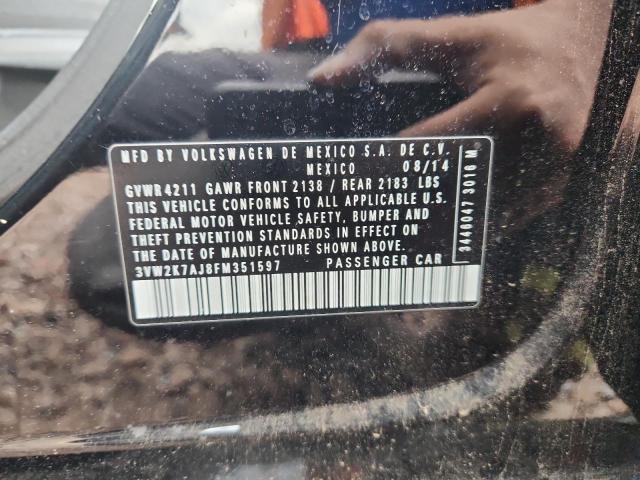 2015 VOLKSWAGEN JETTA BASE - 3VW2K7AJ8FM351597