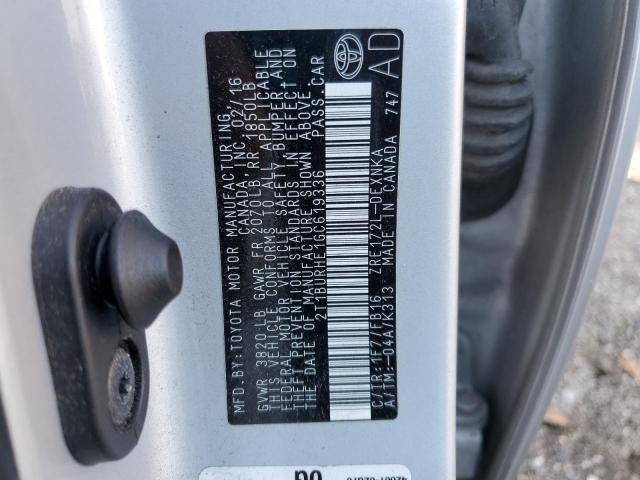 2016 TOYOTA COROLLA L - 2T1BURHE1GC619336