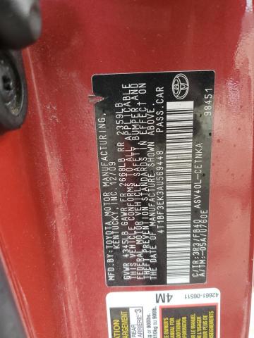 2010 TOYOTA CAMRY BASE - 4T1BF3EK3AU569448