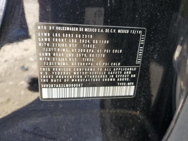 2020 VOLKSWAGEN TIGUAN SE 3VV2B7AX2LM090567