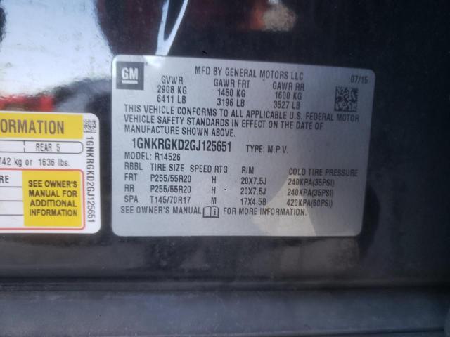 2016 CHEVROLET TRAVERSE L #3302683017